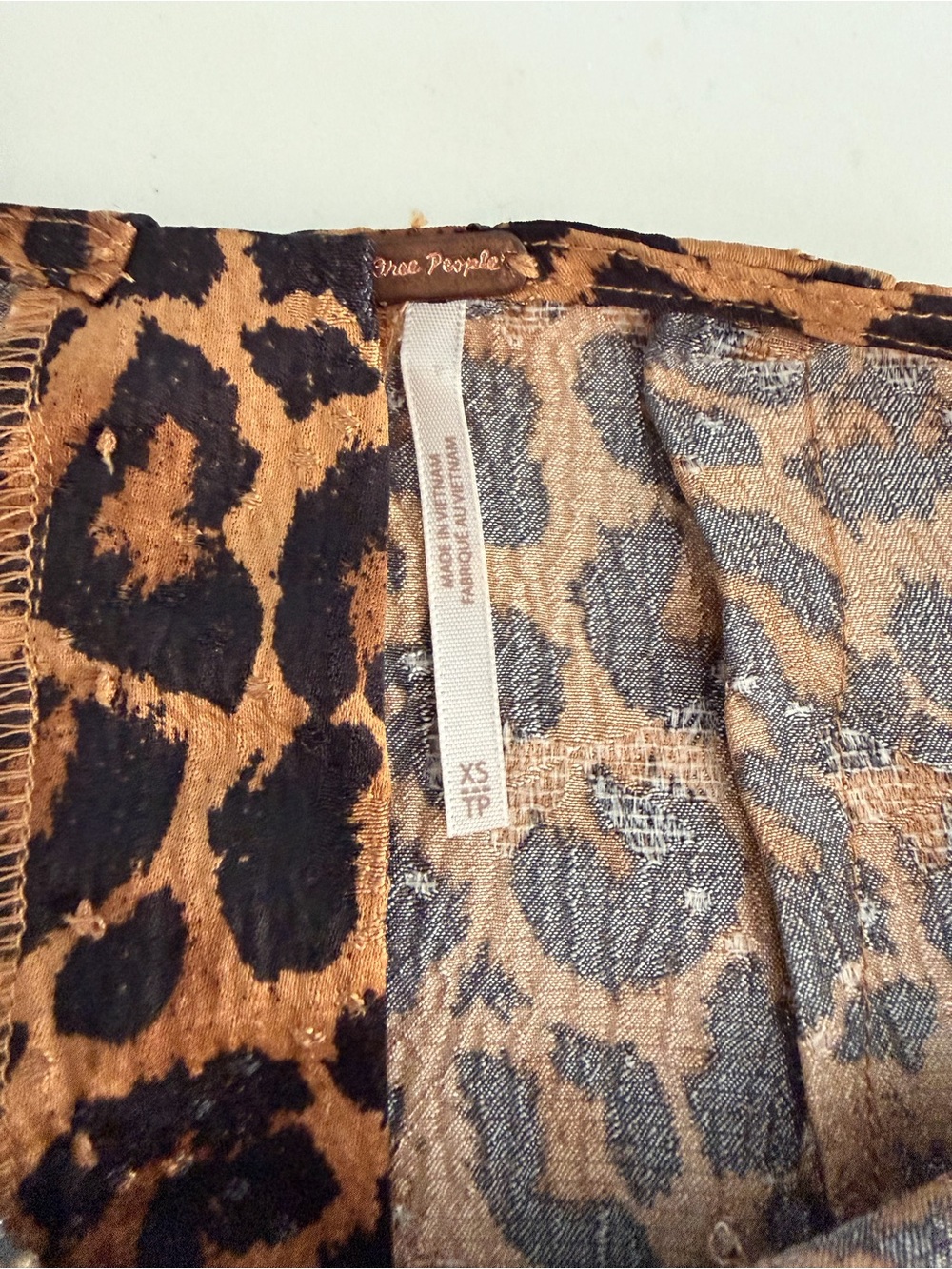 Free People Foolish Heart Leopard Print Lace Midi Dress Sz XS MSRP $128 NEW - Picture 7 of 10